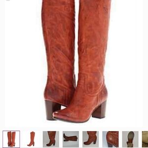 FRYE CARSON HEEL TAB tall riding boots